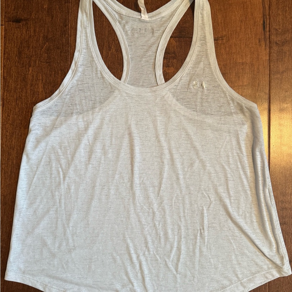 Under Armour Light Gray Racerback Tank Top